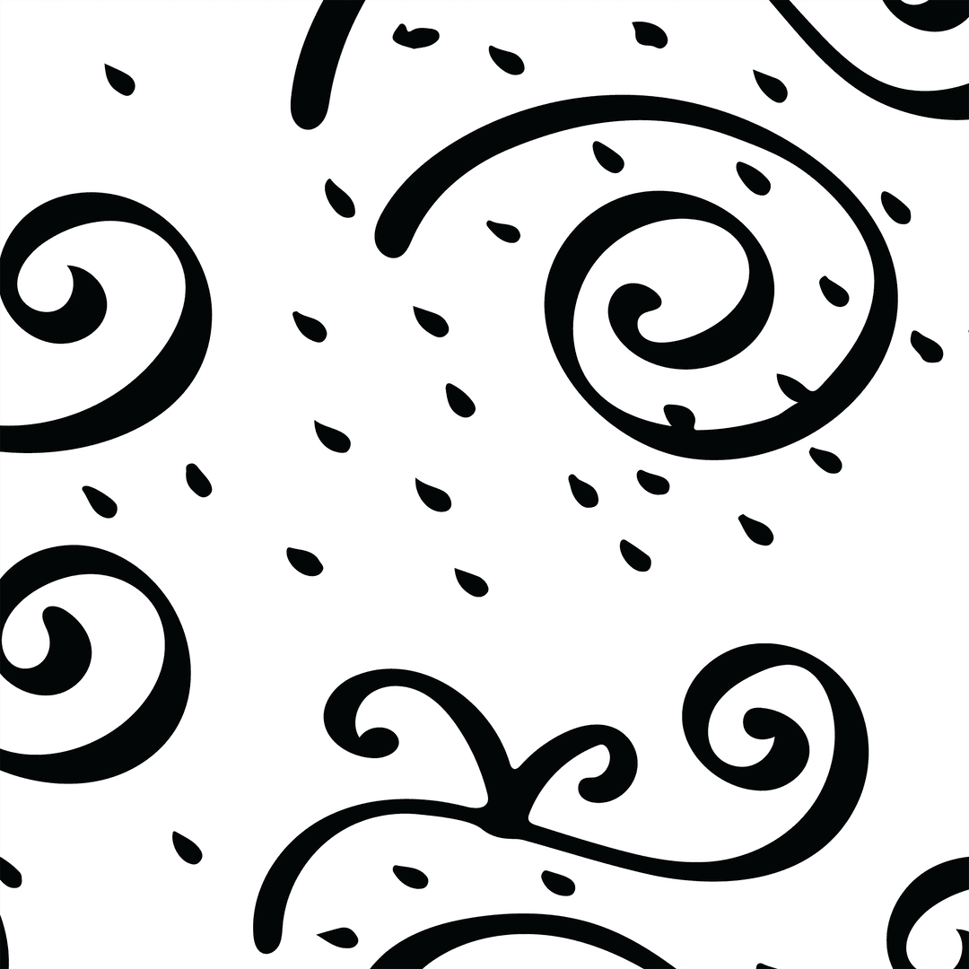 Seamless Spiral Confetti on Transparent Background