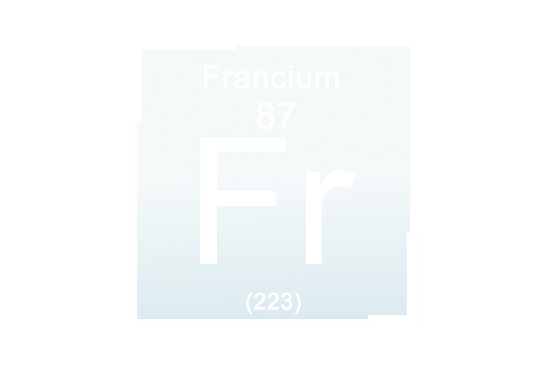 Francium Element Symbol with Transparent Background - Download Free Stock Images Pikwizard.com