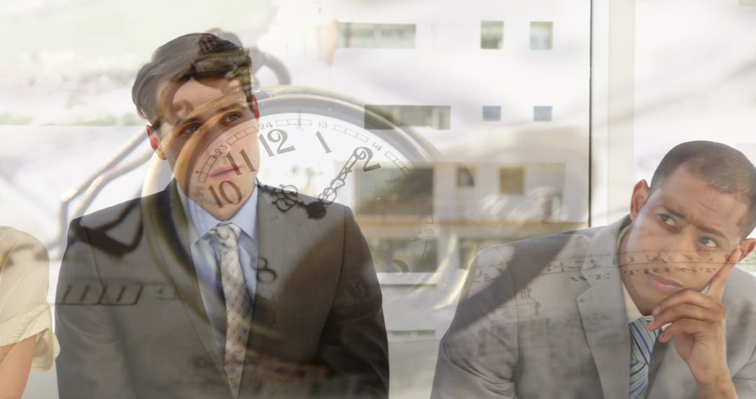 Time Management Concept with Business Professionals in Meeting