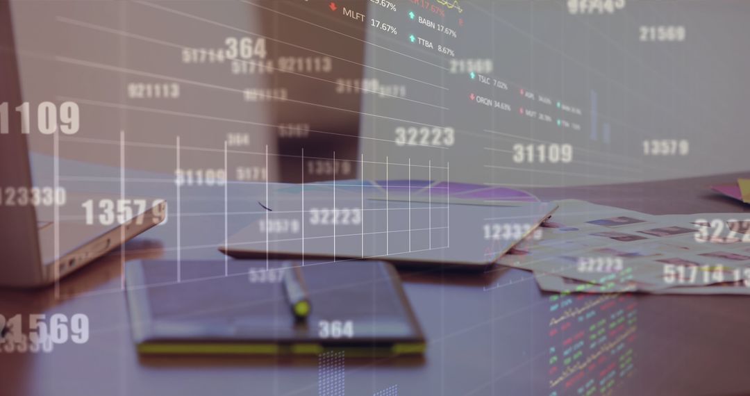 Digital Financial Analysis with Overlaid Stock Data