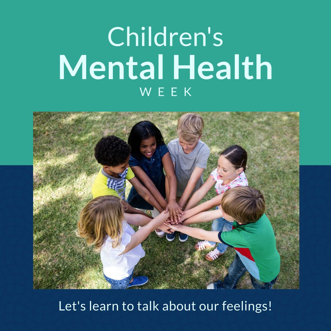 Children's Mental Health Week Unity and Teamwork Concept
