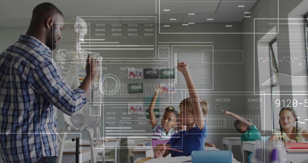 Innovative Classroom with Interactive Teaching and Digital Overlays