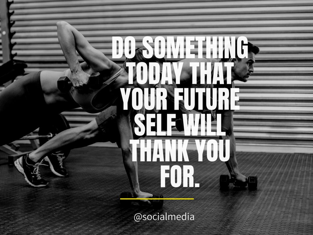 Dynamic Workout Motivation Encouraging Future Success