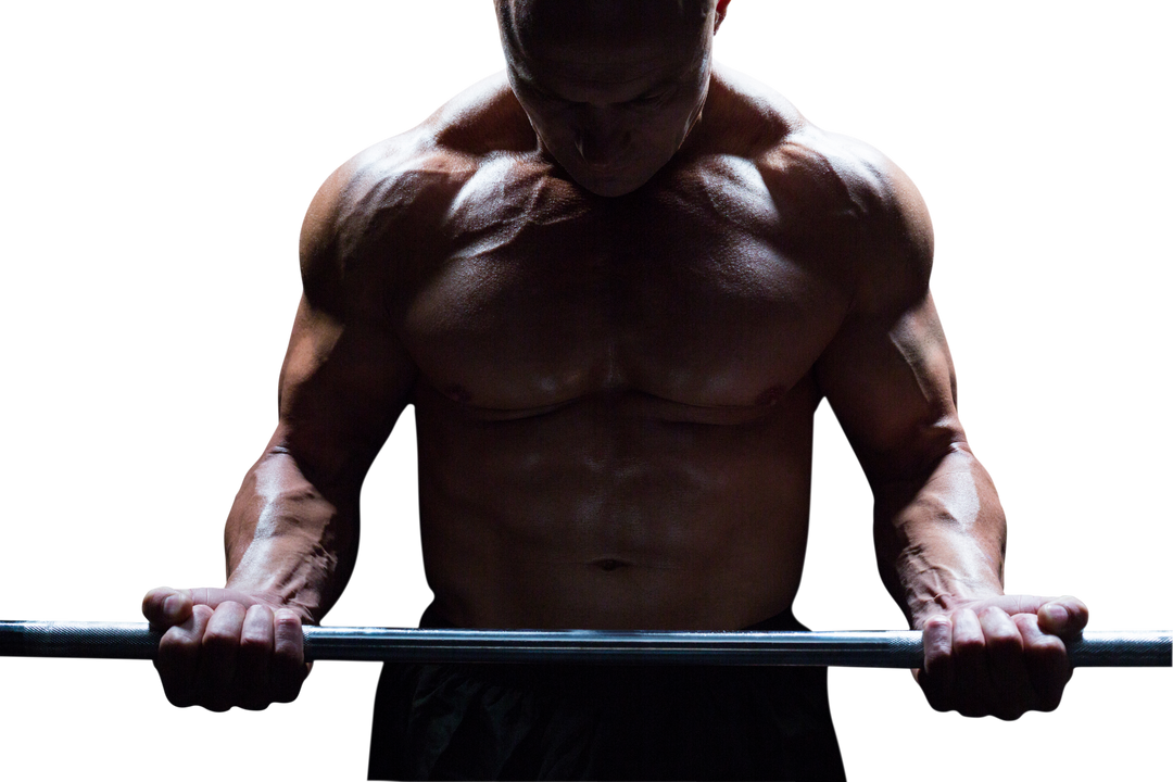 Transparent Muscular Man Lifting Barbell Promoting Fitness - Download Free Stock Images Pikwizard.com