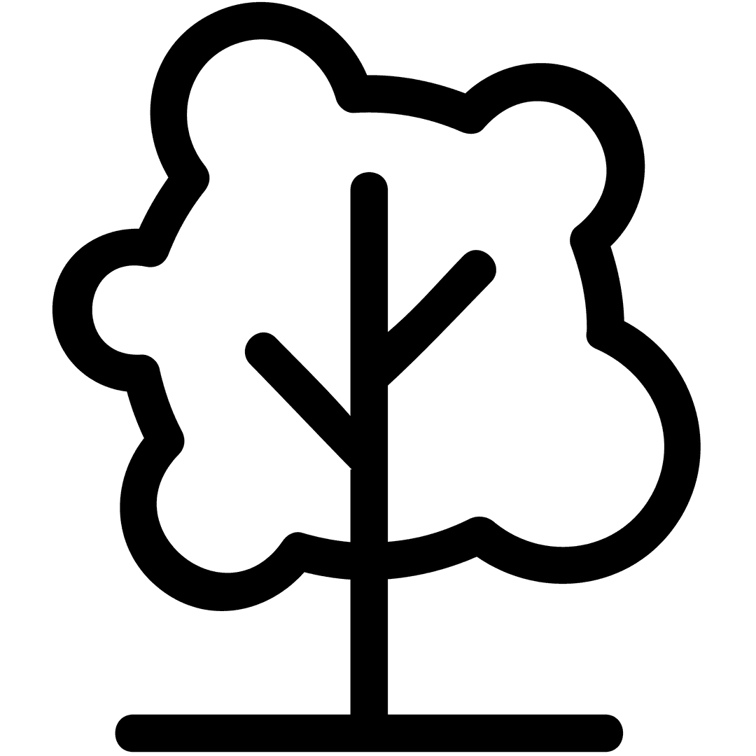 Transparent Tree Silhouette isolated Vector Graphic Design