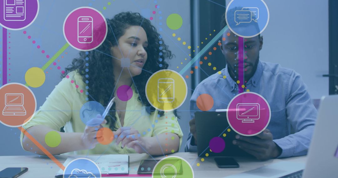 Digital Networking and Collaboration in Modern Office