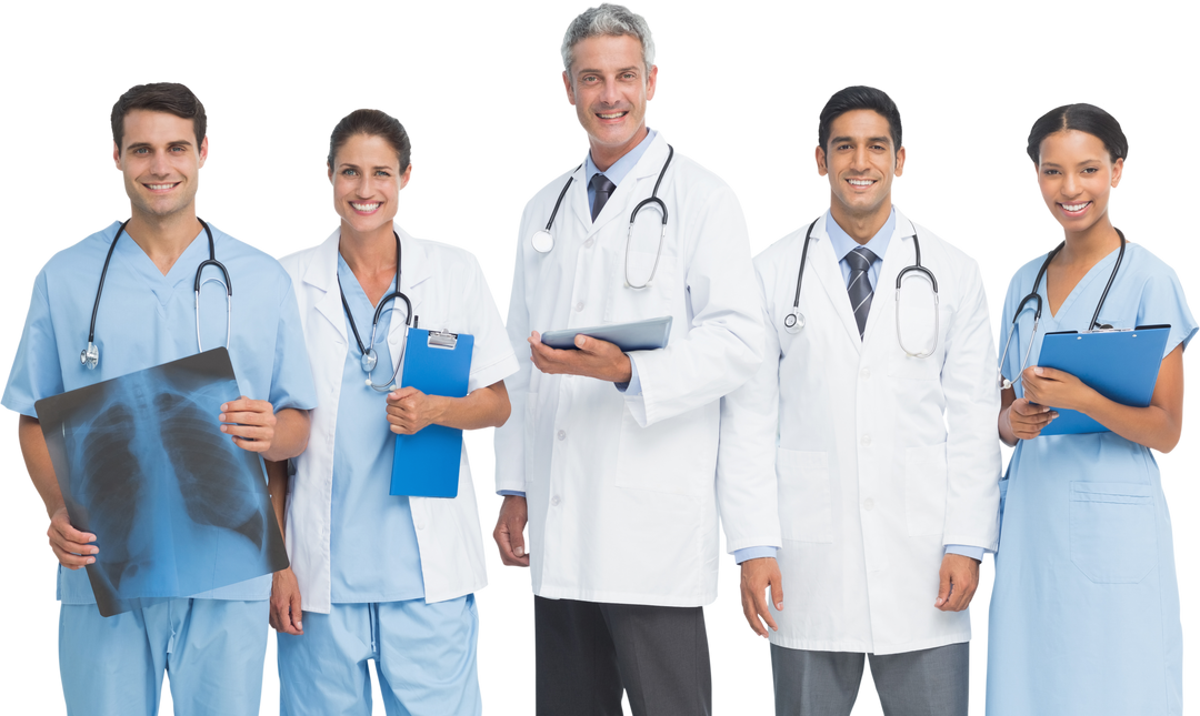 Transparent Group Portrait of Confident Medical Team Against White Background - Download Free Stock Images Pikwizard.com