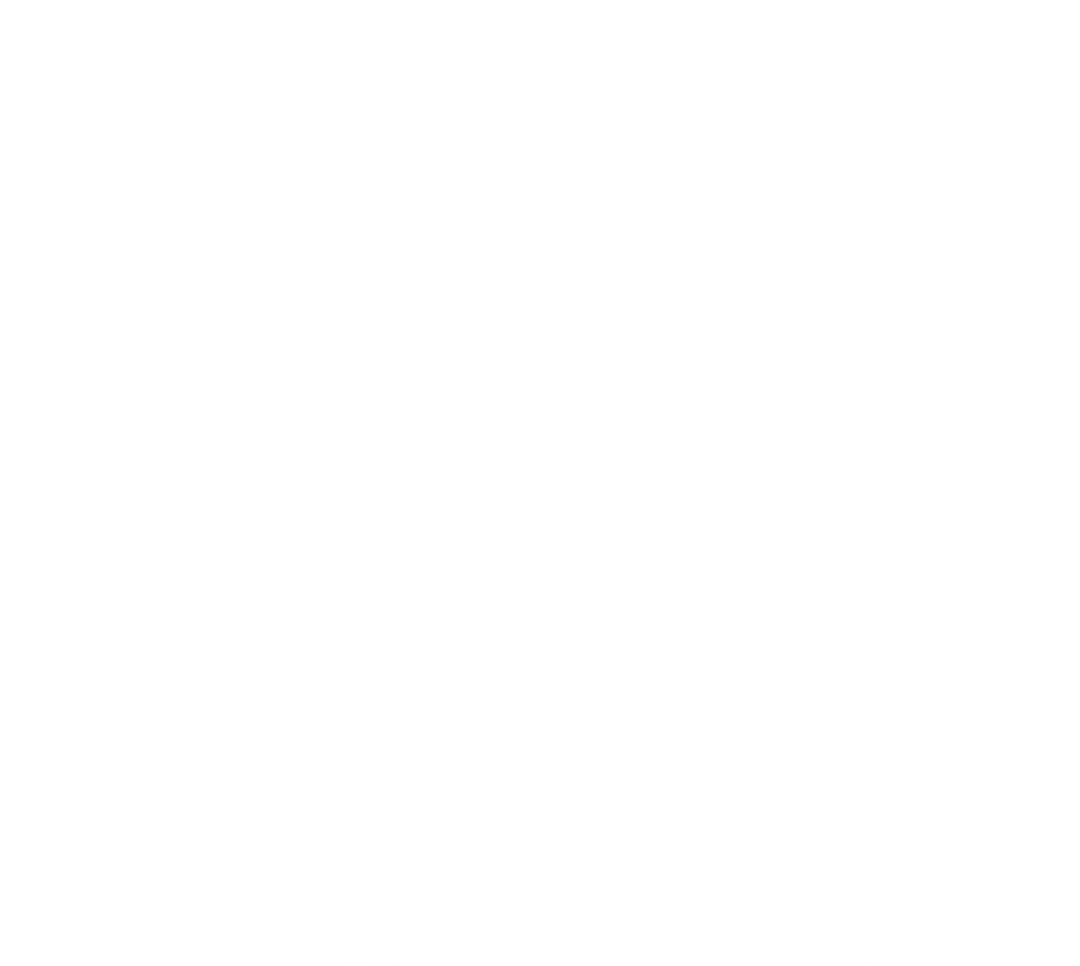 Transparent U-Turn Arrow Symbol on Clear Background