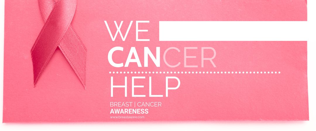 Breast Cancer Awareness Pink Ribbon Support Campaign Banner - Download Free Stock Templates Pikwizard.com