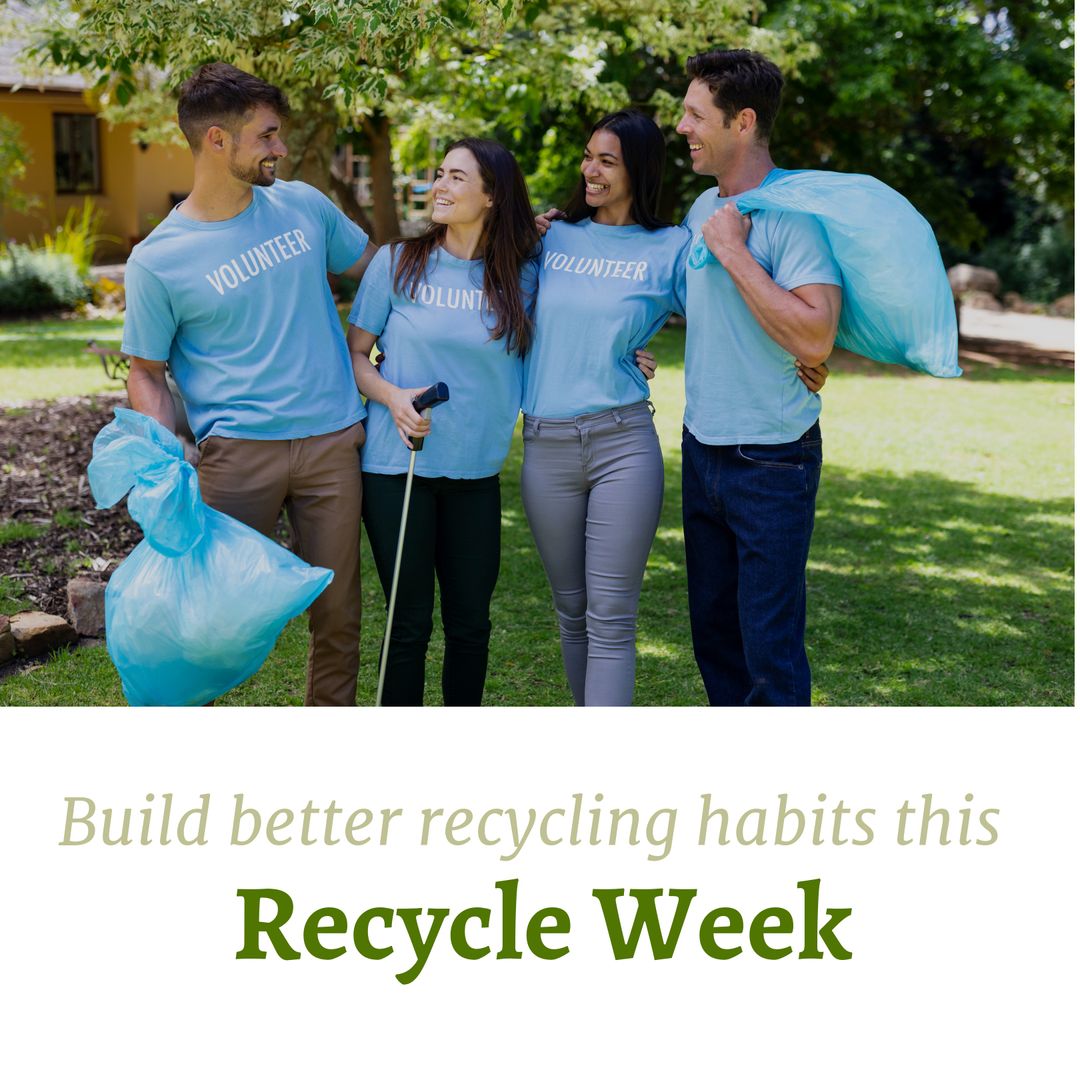 Happy Volunteers Building Better Recycling Habits Outdoors - Download Free Stock Templates Pikwizard.com