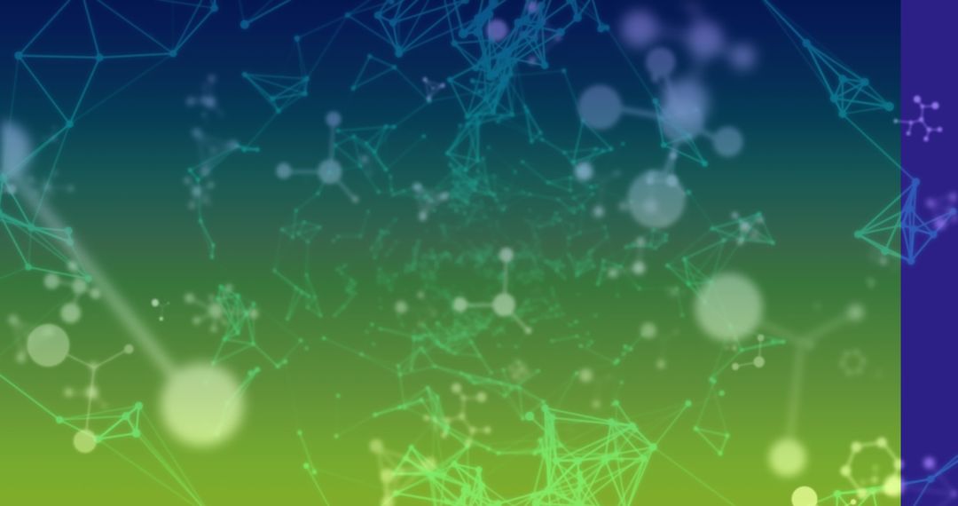 Abstract Network with Geometric Connections on Gradient Background