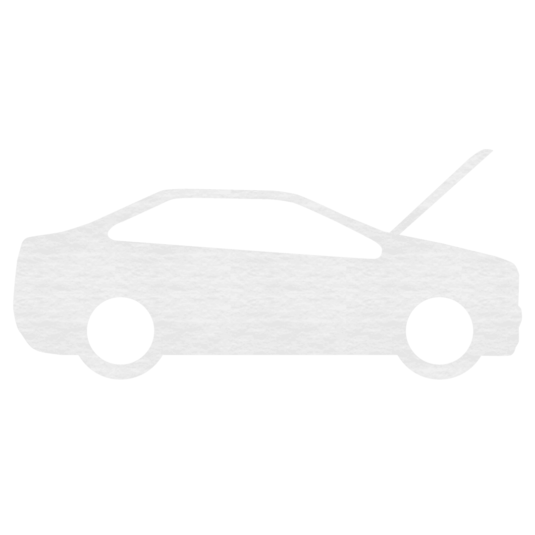 Transparent Outline of Car with Open Hood for Technical Illustration