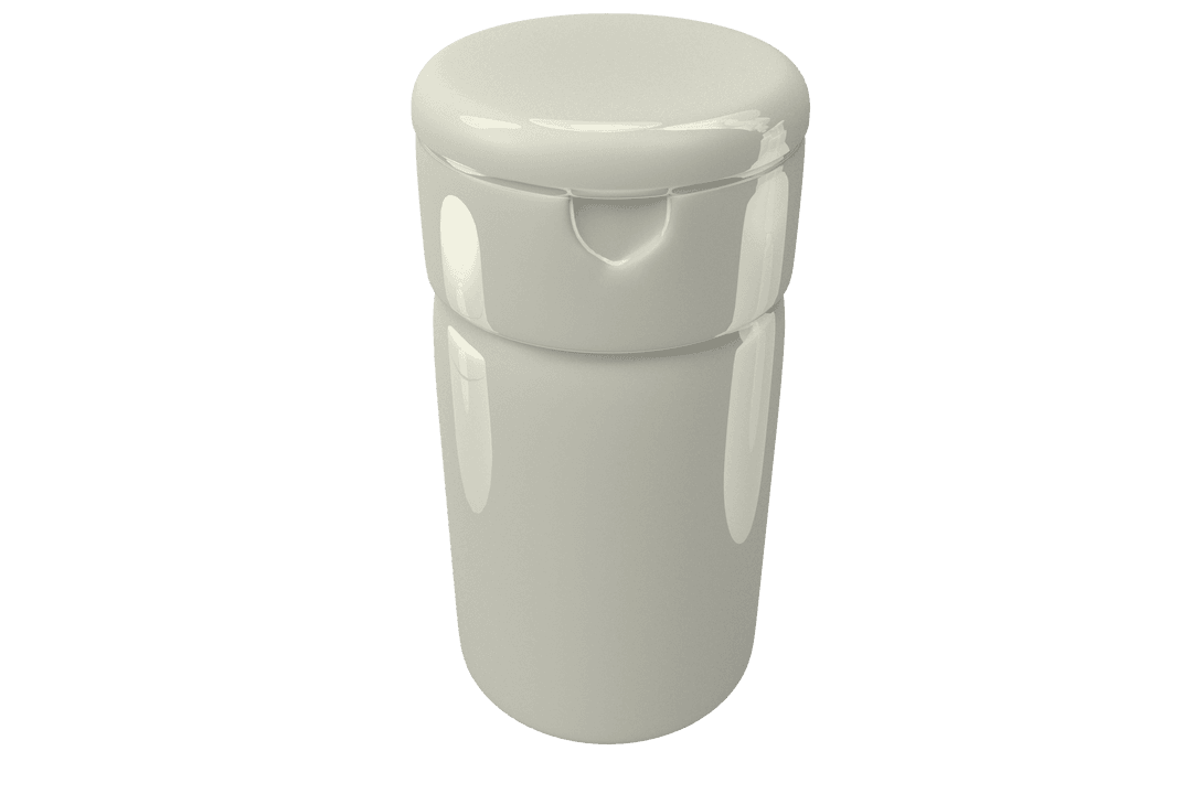 White Trash Can on Transparent Background with Lid Detail - Download Free Stock Images Pikwizard.com