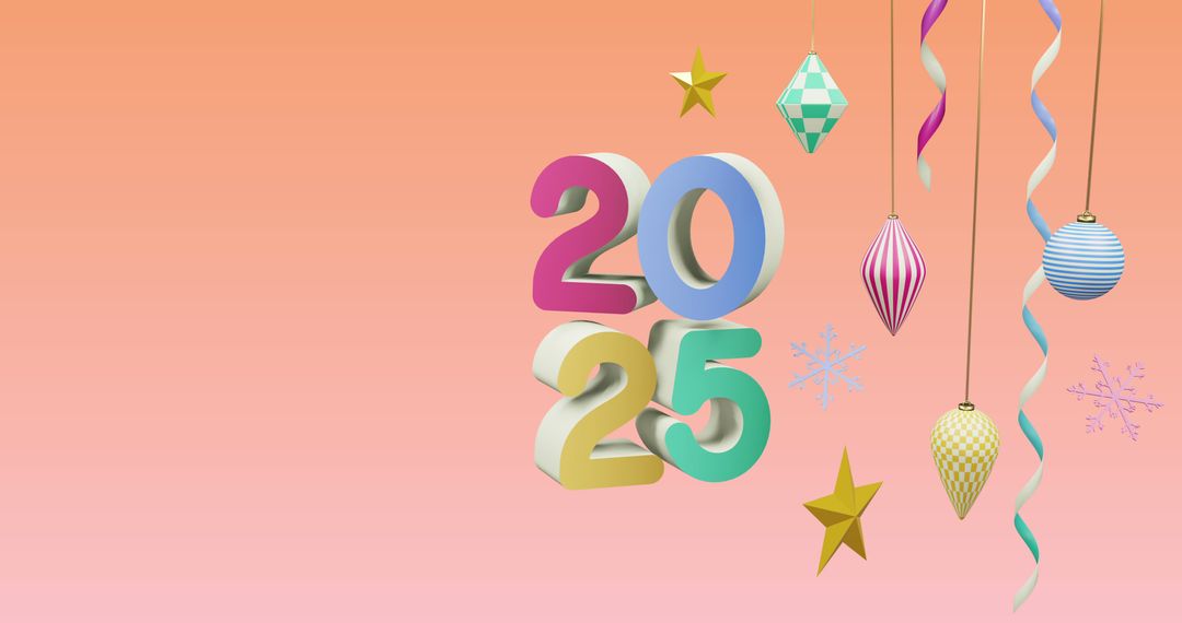 Vibrant 2025 with Festive Christmas Ornaments