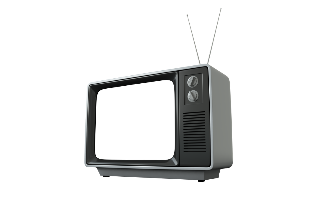 Retro TV Isolated Transparent Background for Entertainment Concepts - Download Free Stock Images Pikwizard.com