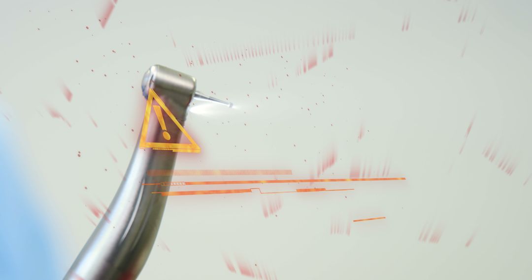Digital Warning Overlay on Dental Drill