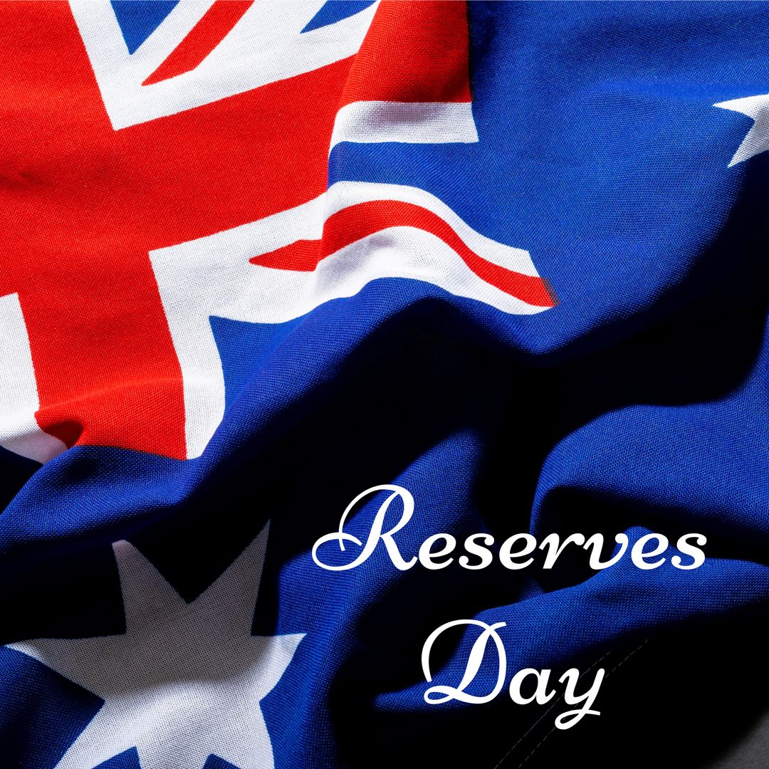 Reserves Day Concept with Australian Flag and Union Jack