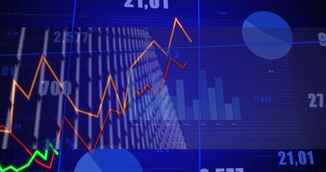 Digital Finance Dashboard with Market Trend Analytics in Office