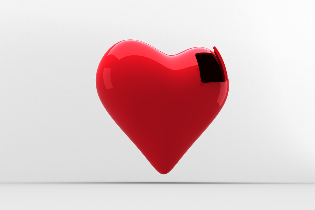 Red Shiny 3D Heart with Door on Transparent Background - Download Free Stock Images Pikwizard.com