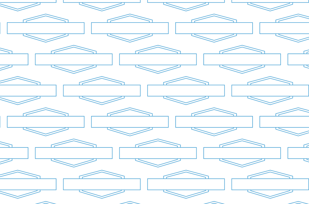 Seamless Blue Badge Pattern on Transparent Background