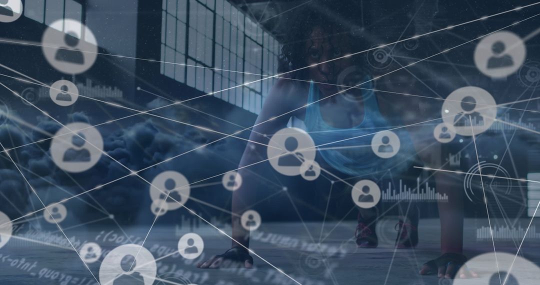 Digital Network Overlay Challenges Fitness Enthusiast