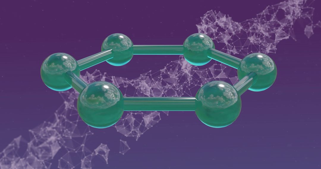 Molecular Ring Concept with Digital Network Background