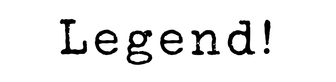 Legend Text on Transparent Background for Motivational Designs