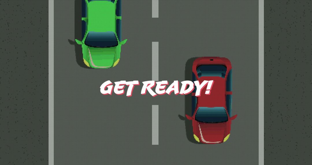 Retro Car Racing Game Interface