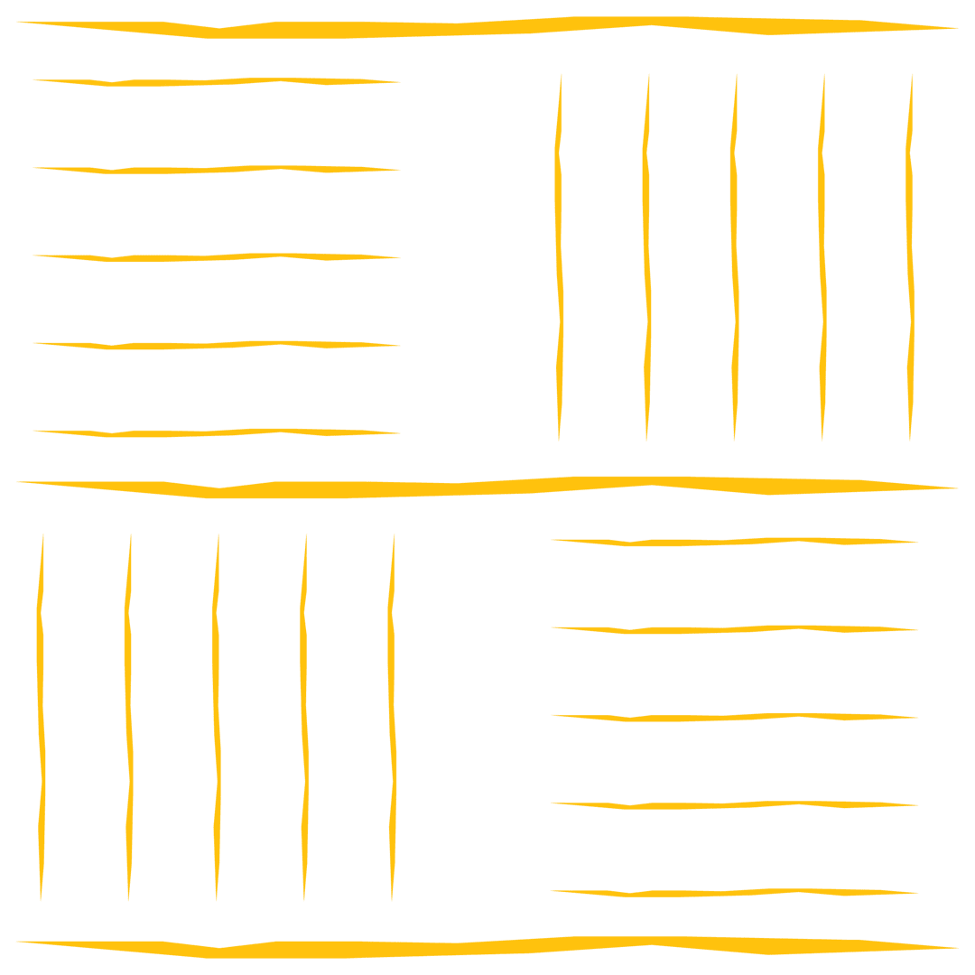 Yellow Line Pattern on Transparent Background