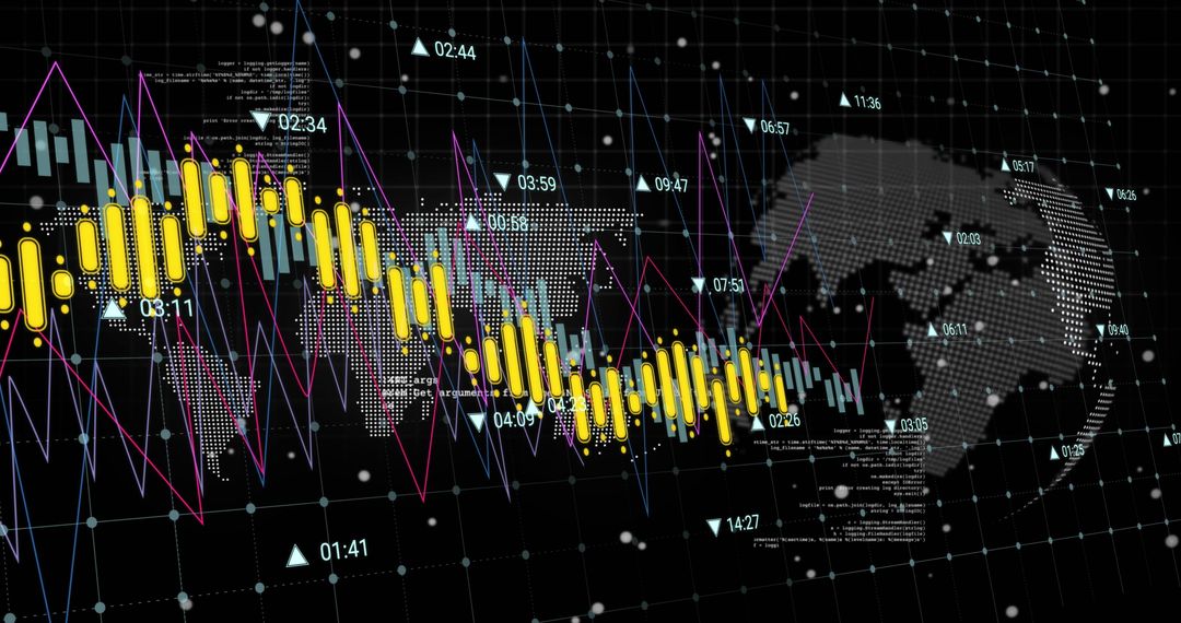 Digital Data Hive Displaying Global Connectivity and Market Trends