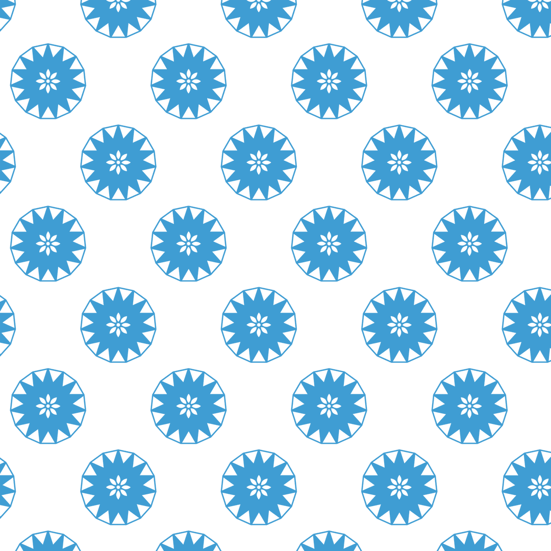 Abstract Blue Circular Shapes on Transparent Background