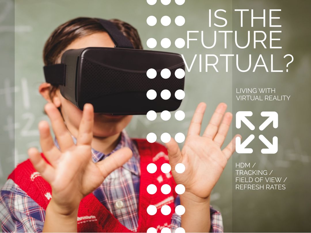 Child Engages with Virtual Reality Using Modern VR Headset - Download Free Stock Images Pikwizard.com