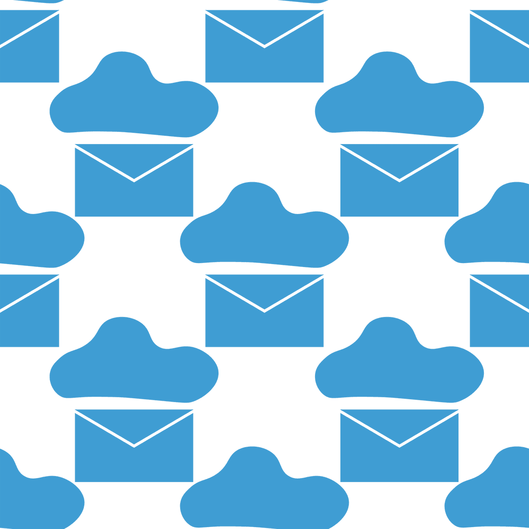 Blue Cloud Envelope Pattern on Transparent Background Vector - Download Free Stock Images Pikwizard.com