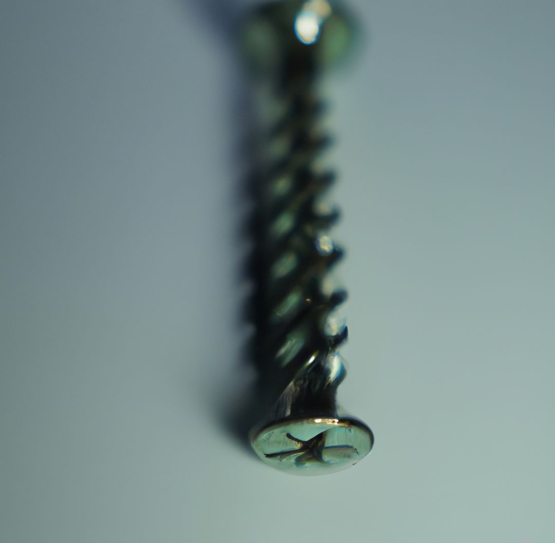 Close-up of metal screw on smooth surface - Free Images, Stock Photos and Pictures on Pikwizard.com