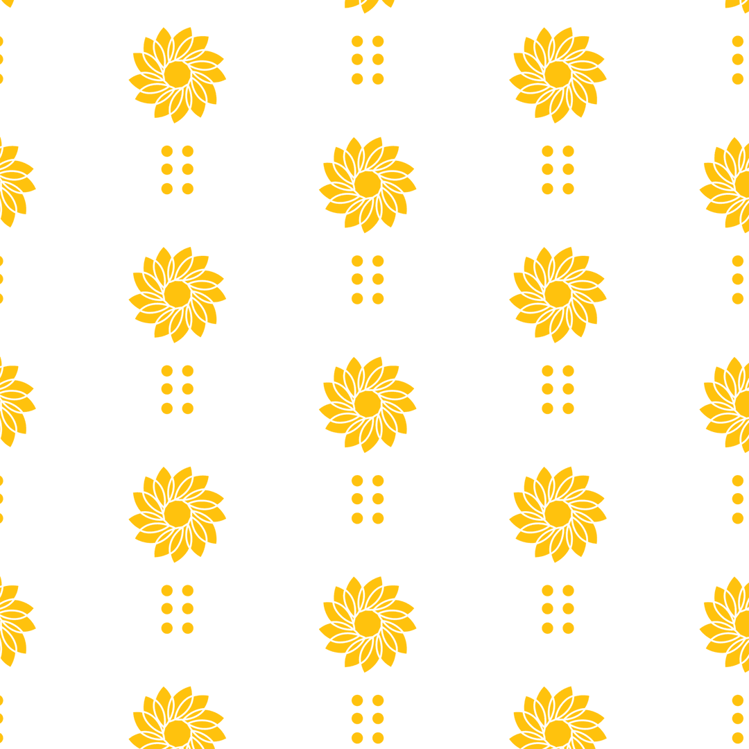 Seamless Yellow Flower Pattern on Transparent Vector Background - Download Free Stock Images Pikwizard.com