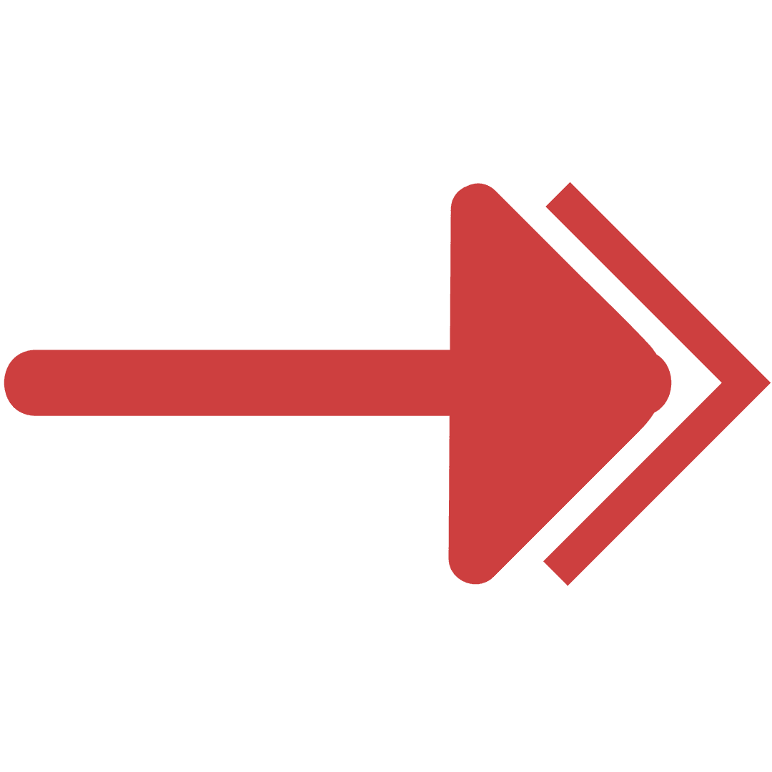 Red Directional Arrow on Transparent Background Vector Illustration