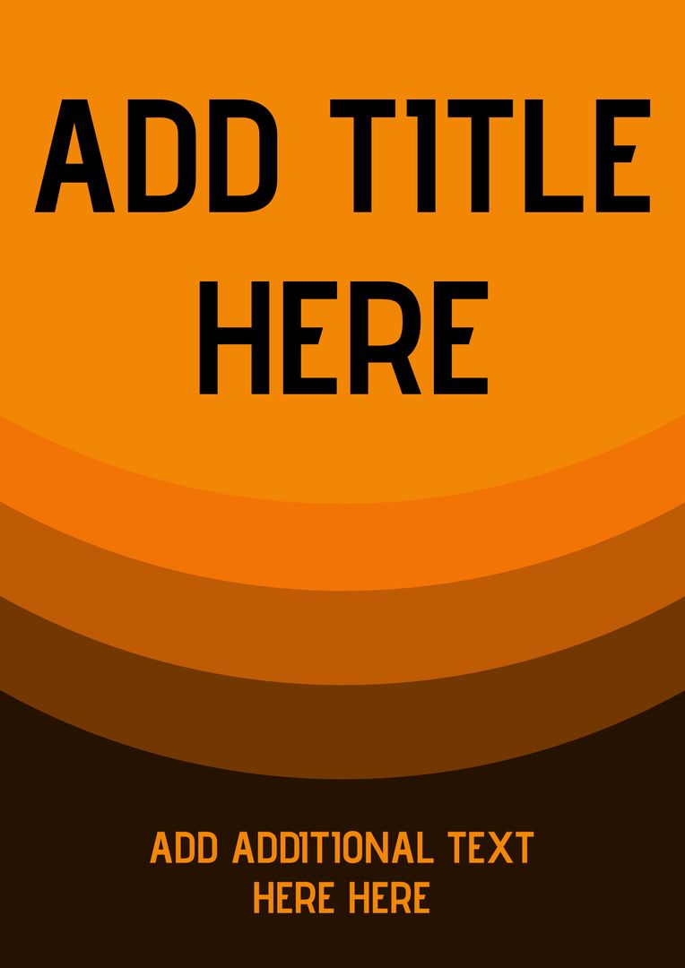 Bold Orange Gradient Template for Event Promotions