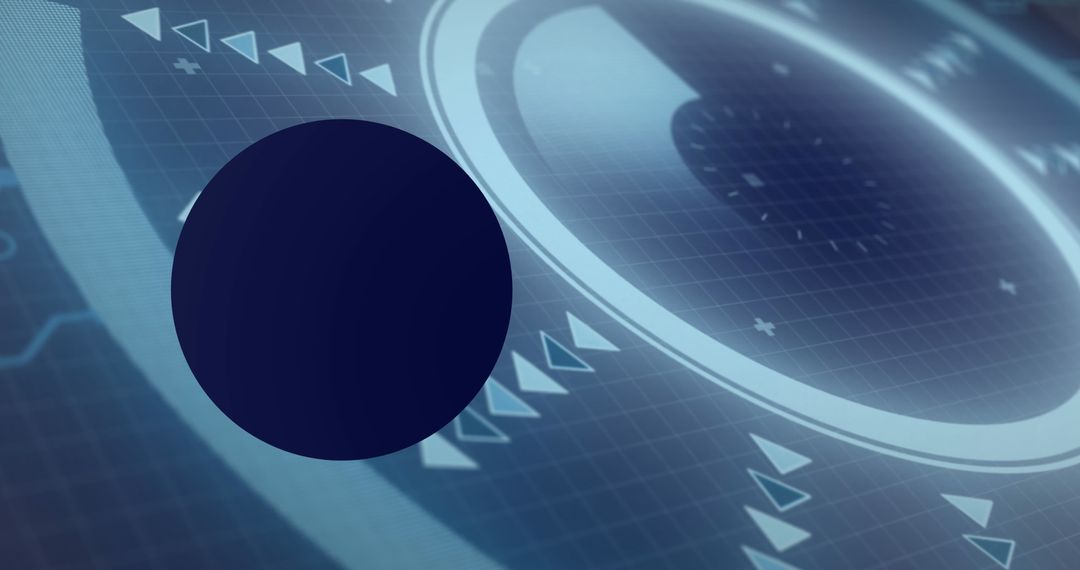 Global Data Processing and Futuristic Interface Visualization