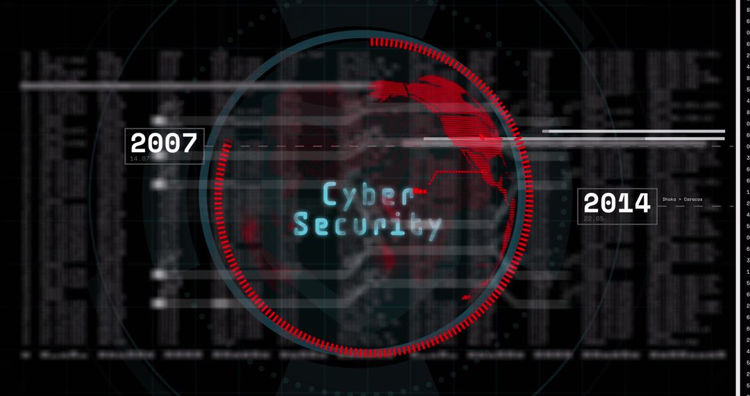 Cyber Security Digital Interface with Global Data Processing Elements - Free Images, Stock Photos and Pictures on Pikwizard.com