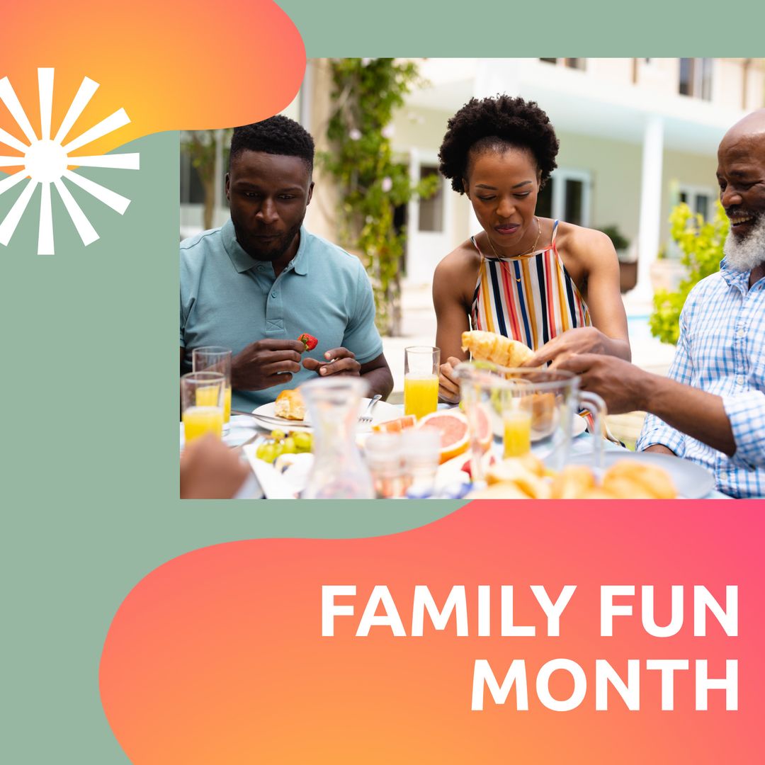 Multi-generational Family Enjoying Outdoor Meal