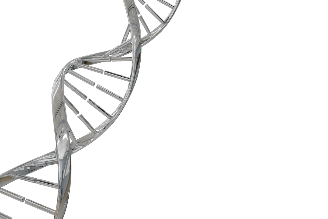 Digital DNA Helix on Transparent Background Symbolizing Science - Download Free Stock Images Pikwizard.com