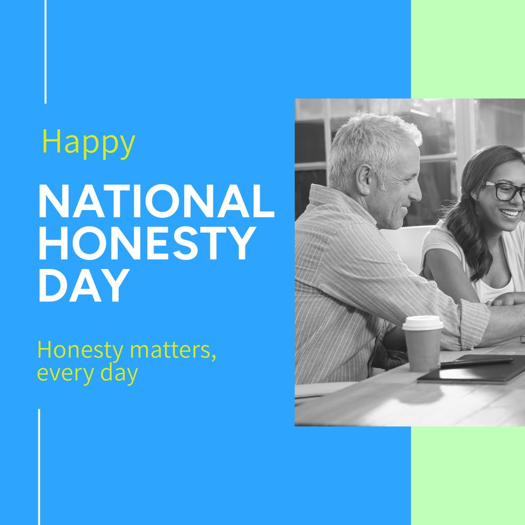 Diverse Team Celebrating National Honesty Day in Office
