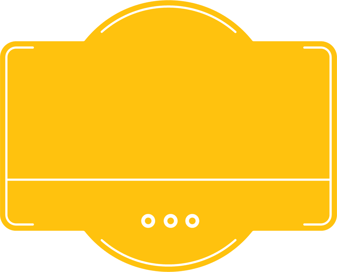 Yellow Badge with Transparent Background for Copy Space