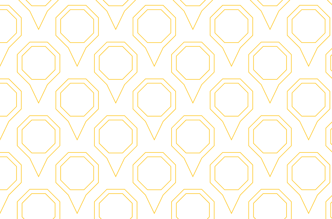 Transparent Yellow Geometric Pin Pattern Design
