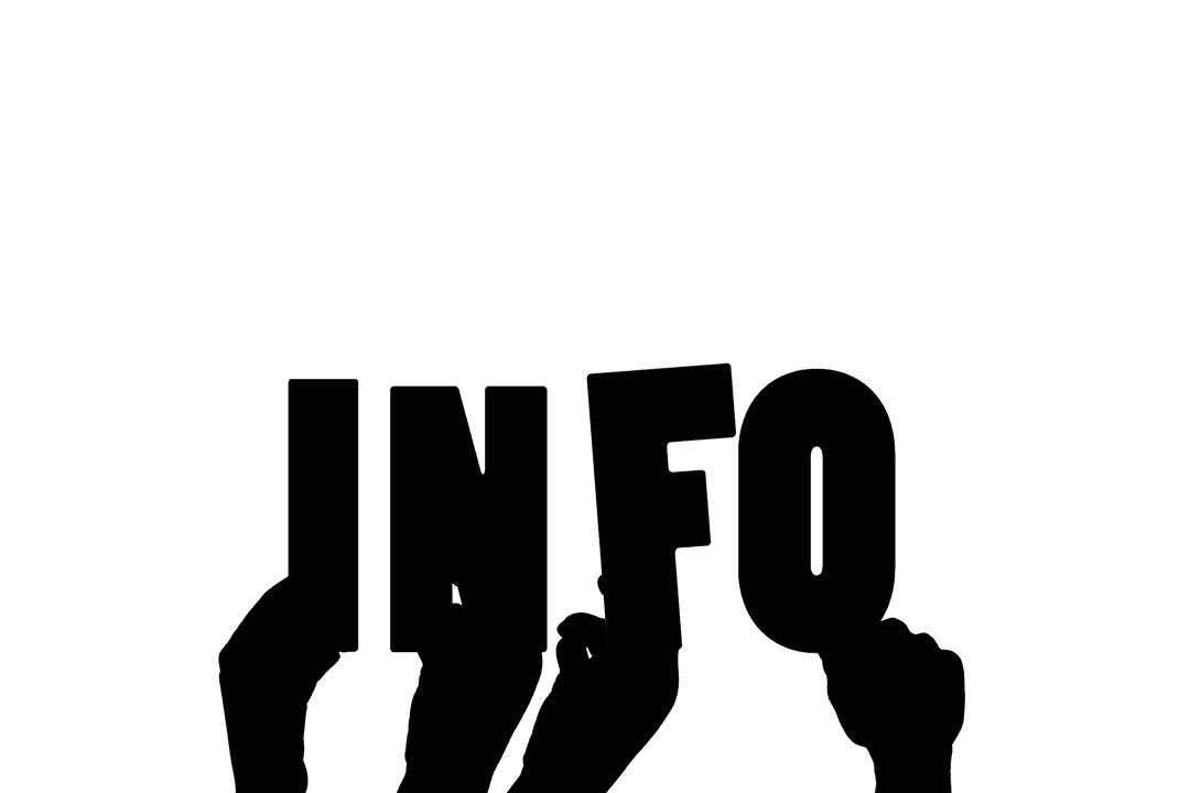 Transparent Illustration Hands with Information Text Emphasizing Communication