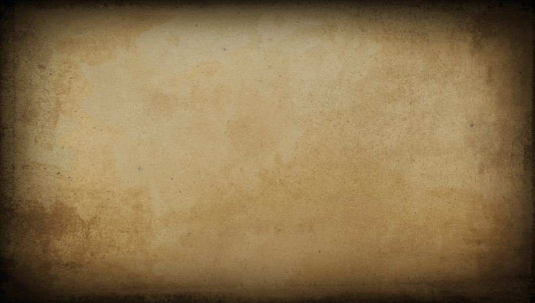 Aged Parchment Featuring Warm Beige Center, Dark Vignette and Weathered Grunge Texture