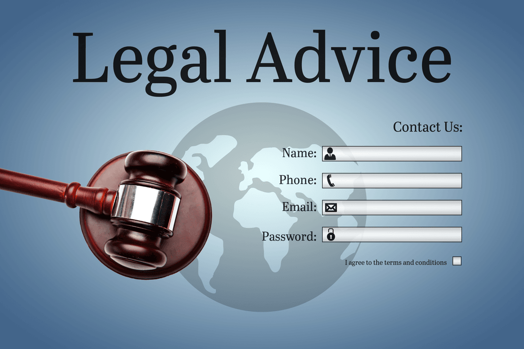 Transparent Legal Advice Form with Gavel Motif