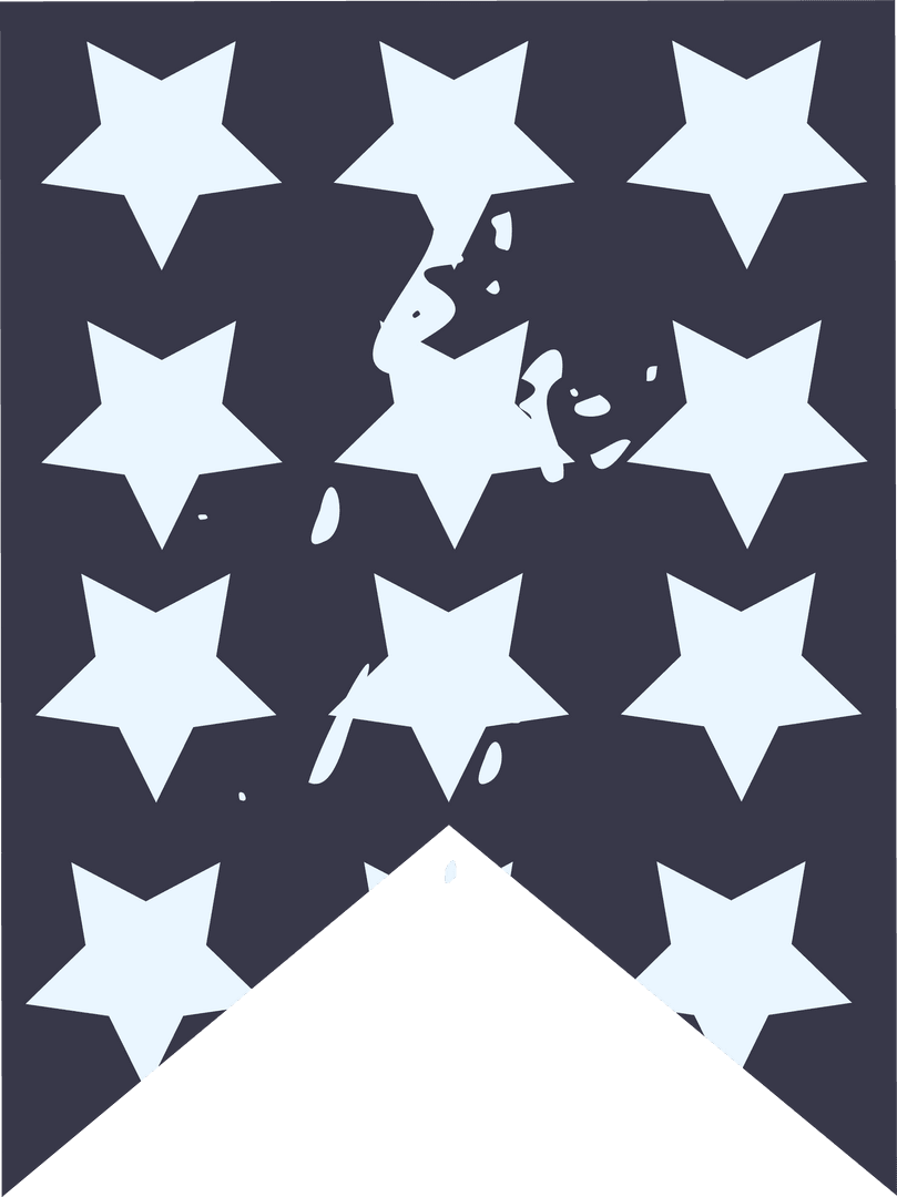 Transparent Geometric Stars with Splatter Design