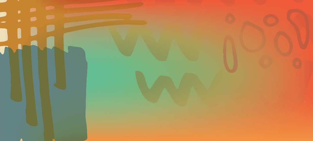 Transparent Abstract Geometric Composition on Gradient Background