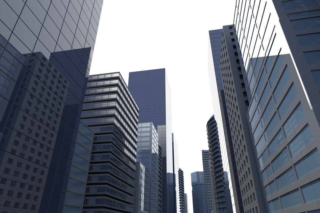 Transparent Urban Cityscape with Modern Skyscrapers - Download Free Stock Images Pikwizard.com